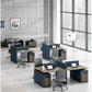 Workstation – 4-Person Prima Series, MDF & Metal Base – WR278