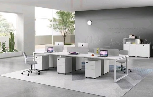 Call Center Workstation – 3-Person Cluster, MDF – WR33