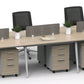 Workstation – 4-Person with Privacy Screens, MDF – WR606D