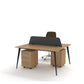 Workstation – 2-Person Open Plan, MDF & Metal Base – WR606