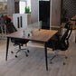 Workstation – 2-Person Open Plan, MDF & Metal Base – WR606