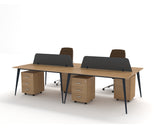 Workstation – Multi-Seat Open Plan, MDF & Metal Base – WR606