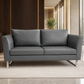 Lounge Sofa – Faux Leather, Wood Frame, Block Legs – SF-140