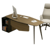 Executive Desk with Metal Legs