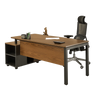 Executive Desk with Metal Legs
