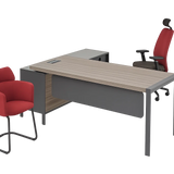Executive Desk with Metal Legs