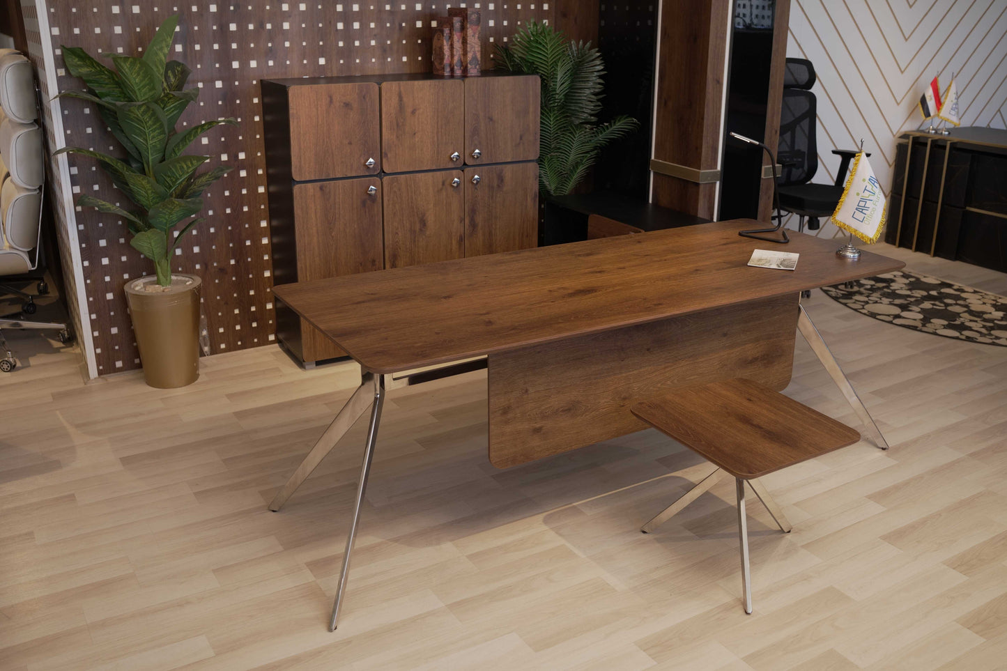 Executive Desk – Industrial Steel Frame & 25mm MDF Top – MD230