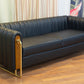 Lounge Sofa – Faux Leather & Solid Wood Frame – SF-102