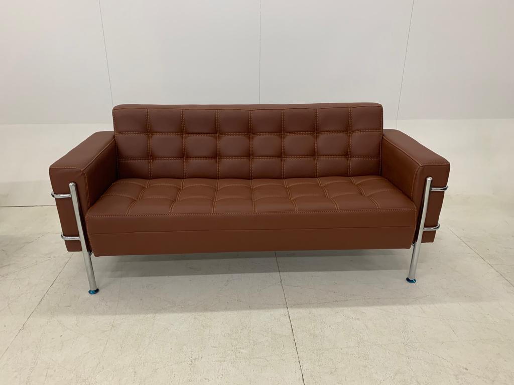 Lounge Sofa – Faux Leather & Solid Wood Frame – SF-120