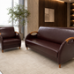Lounge Sofa – Faux Leather, Pine Wood Frame & Legs – SF-178