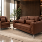 Lounge Sofa – Faux Leather, Pine Wood Frame & Legs – SF-188