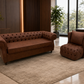 Lounge Sofa – Faux Leather, Hardwood Frame, Metal Legs – SF-203