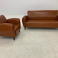 Lounge Sofa – Faux Leather, Pine Wood Frame & Legs – SF-402
